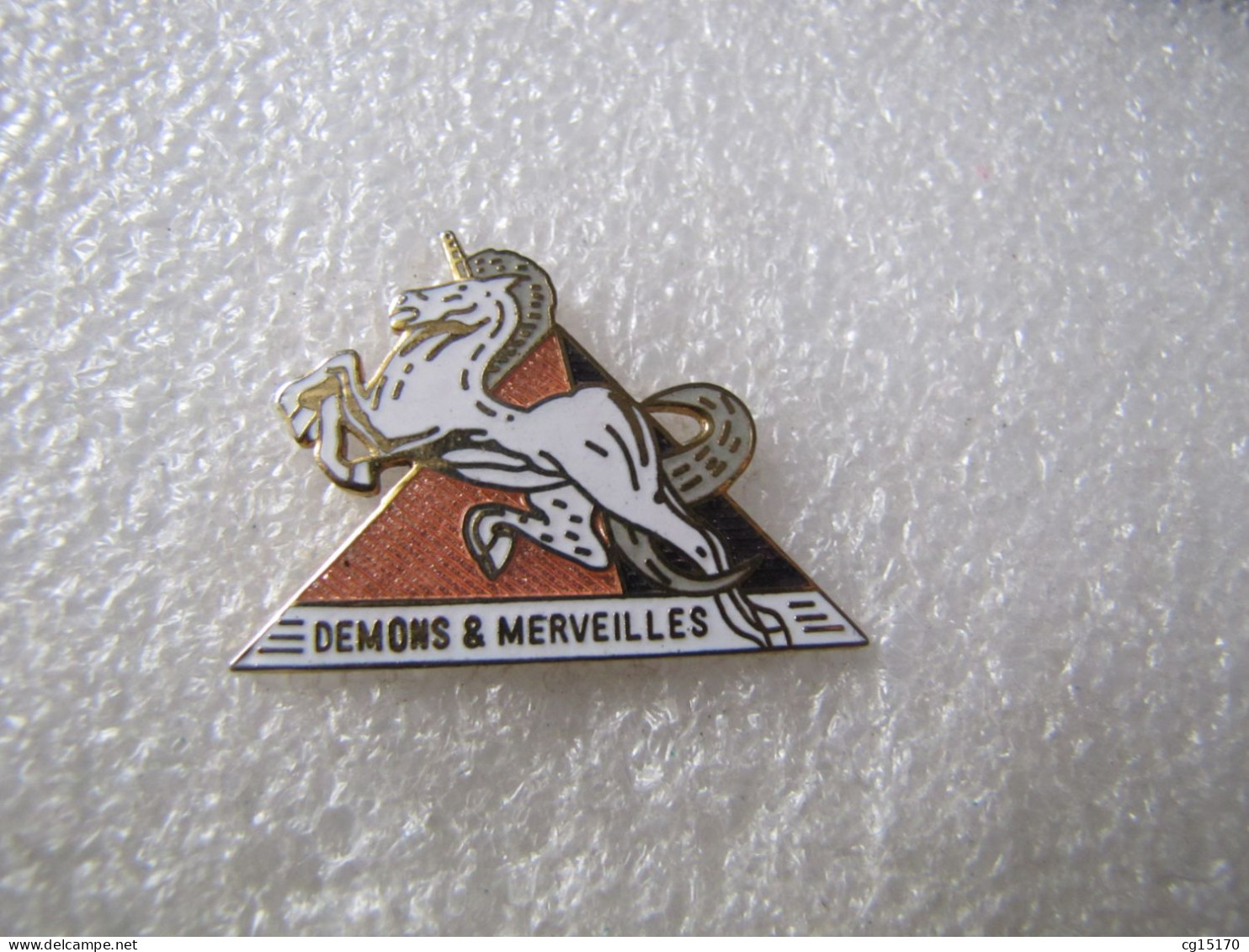 TOP  PIN'S   LOGO   DEMONS ET MERVEILLES   Email Grand Feu - Sonstige & Ohne Zuordnung