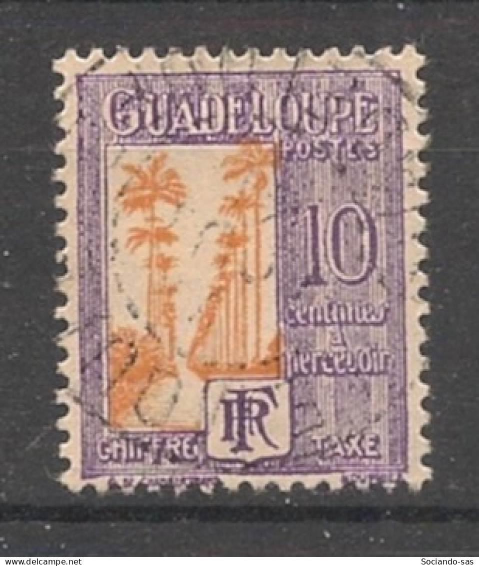 GUADELOUPE - 1928 - Taxe TT N°YT. 28 - 10c Violet Et Jaune - Oblitéré / Used - Gebruikt