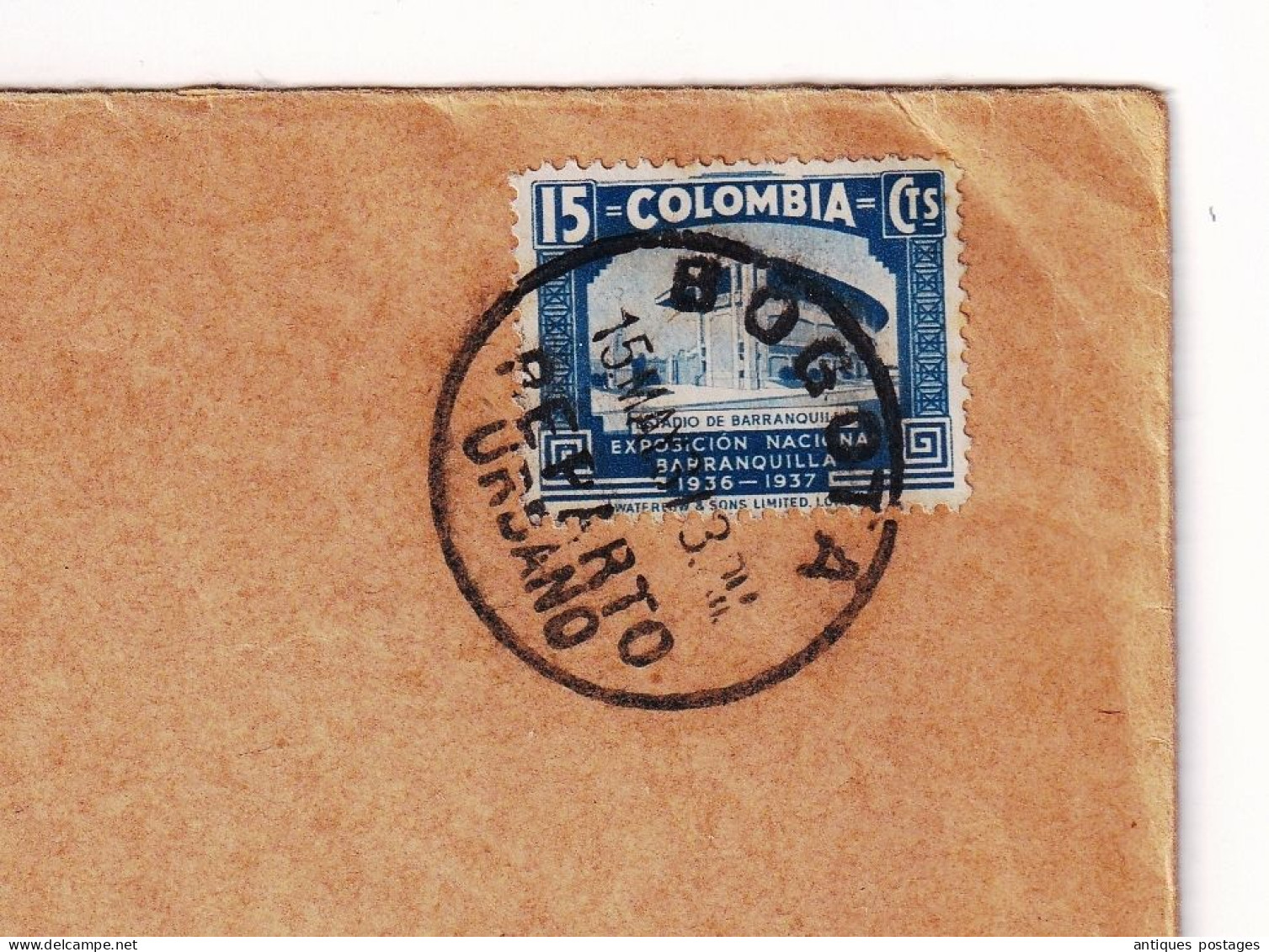 1937 Consulat Général De Suisse Bogota Colombie Colombia Switzerland Binningen - Colombia