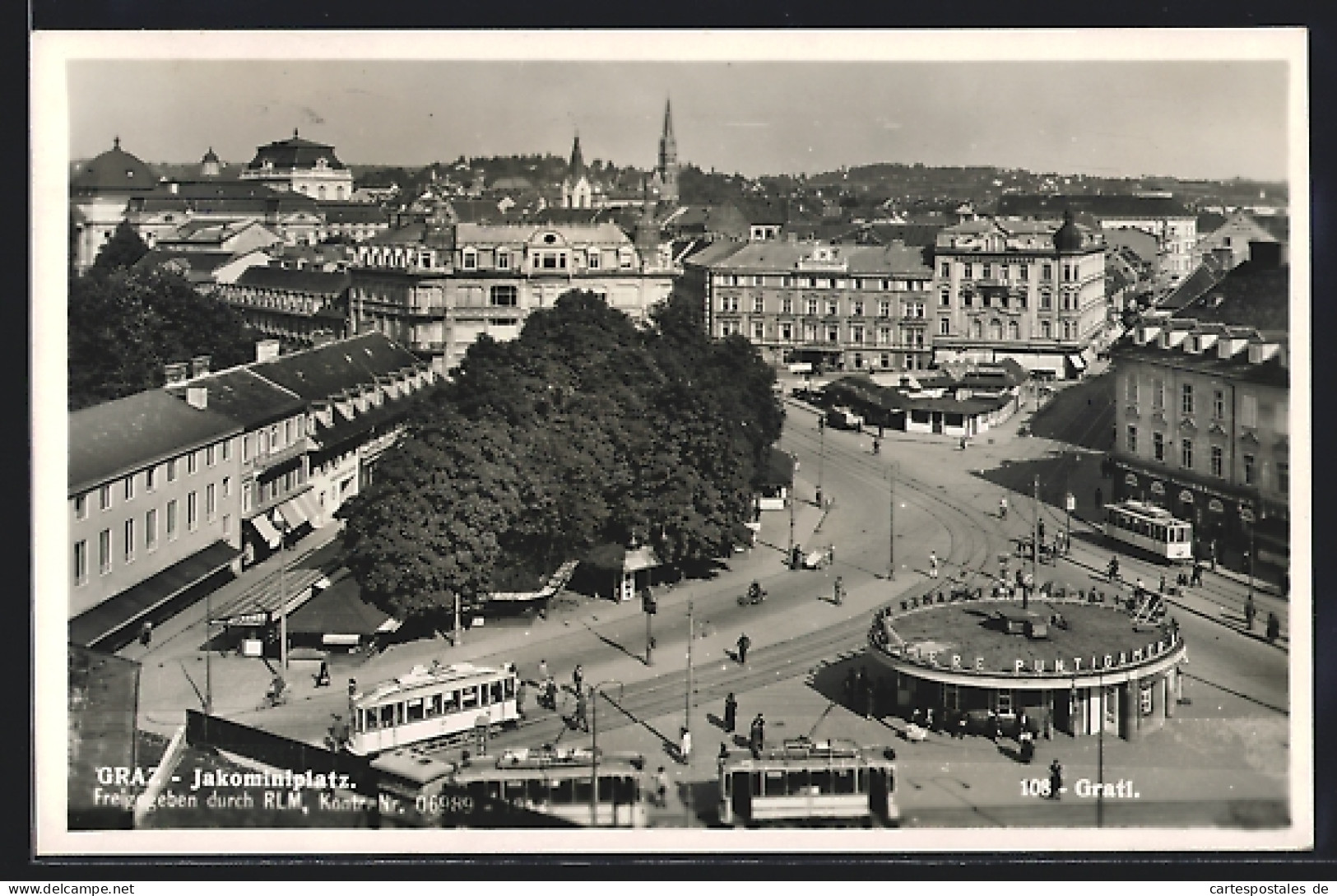 AK Graz, Jakominiplatz Mit Strassenbahnen  - Strassenbahnen