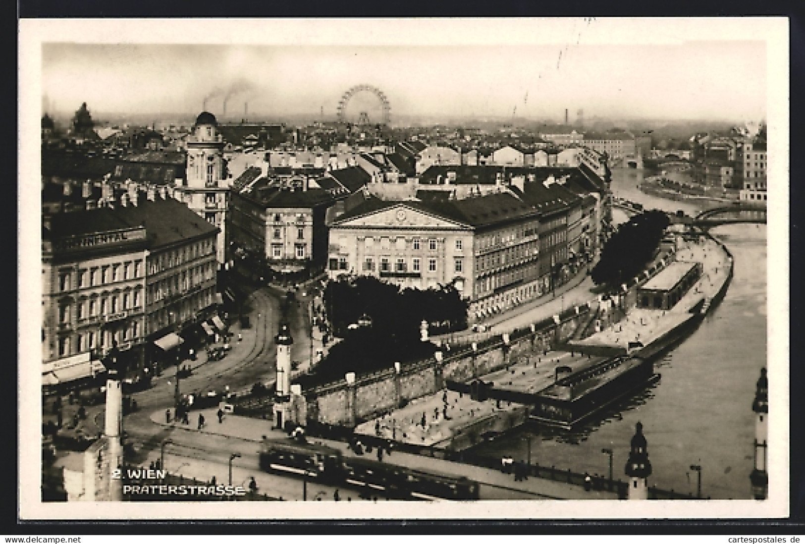 AK Wien, Strassenbahn Auf Der Brücke An Der Praterstrasse  - Strassenbahnen