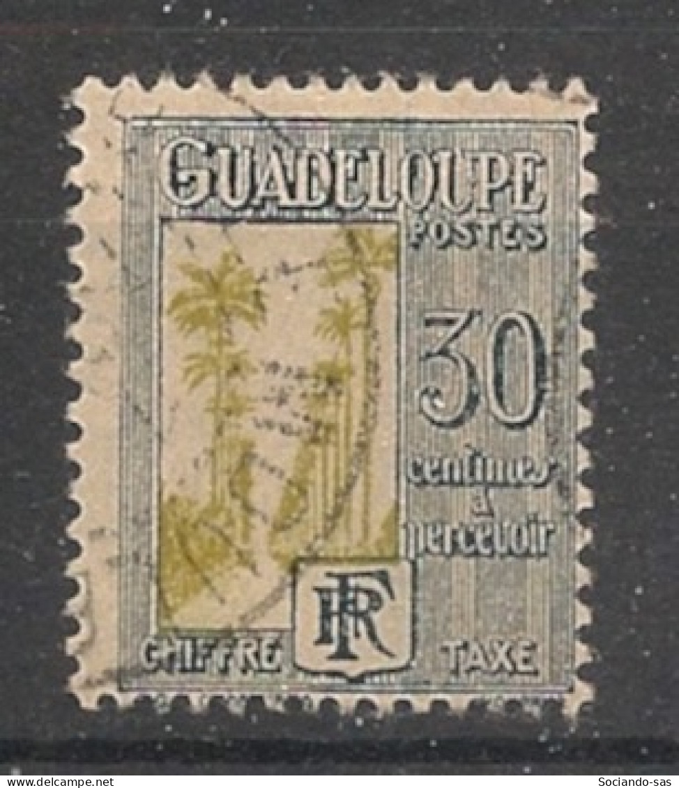 GUADELOUPE - 1928 - Taxe TT N°YT. 32 - 30c Gris Et Jaune - Oblitéré / Used - Gebraucht