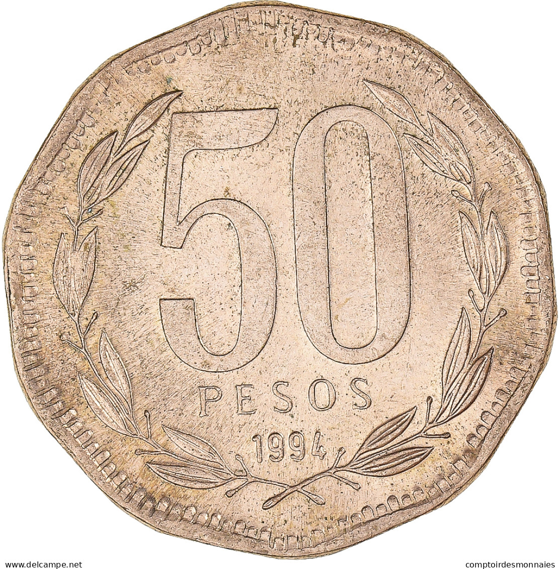 Monnaie, Chili, 50 Pesos, 1994 - Chile