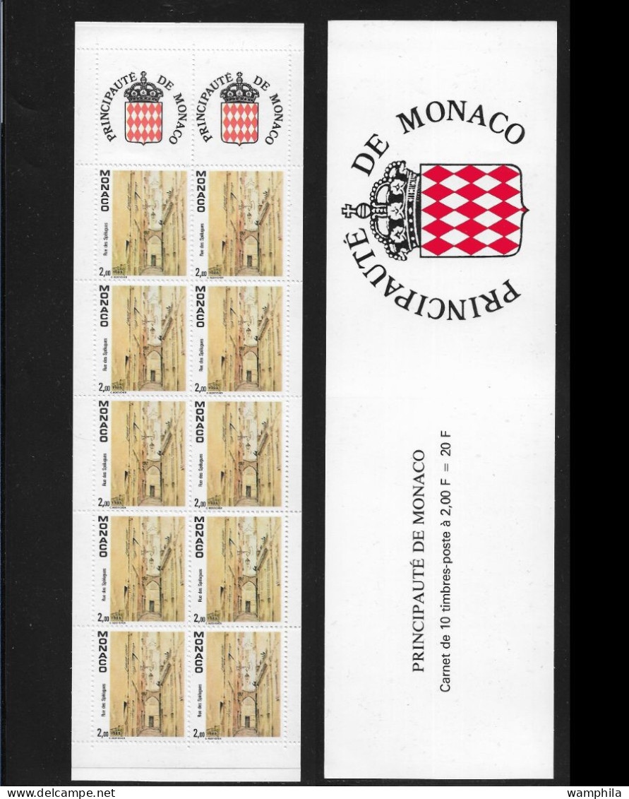 Monaco 1989. Carnet N°3, N°1669 Vues Du Vieux Monaco-ville. - Nuevos