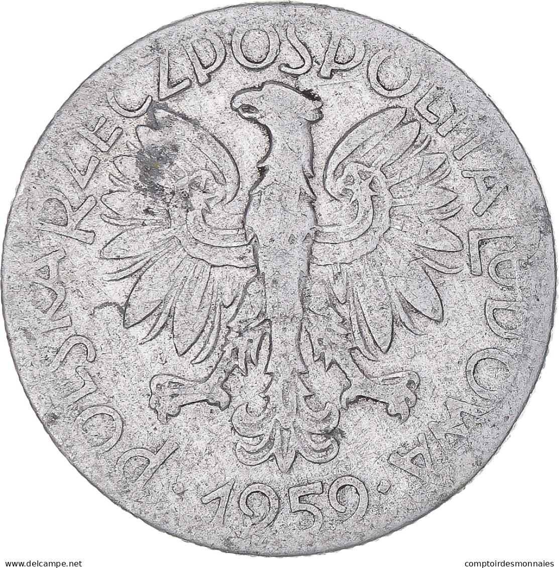 Monnaie, Pologne, 5 Zlotych, 1959 - Pologne