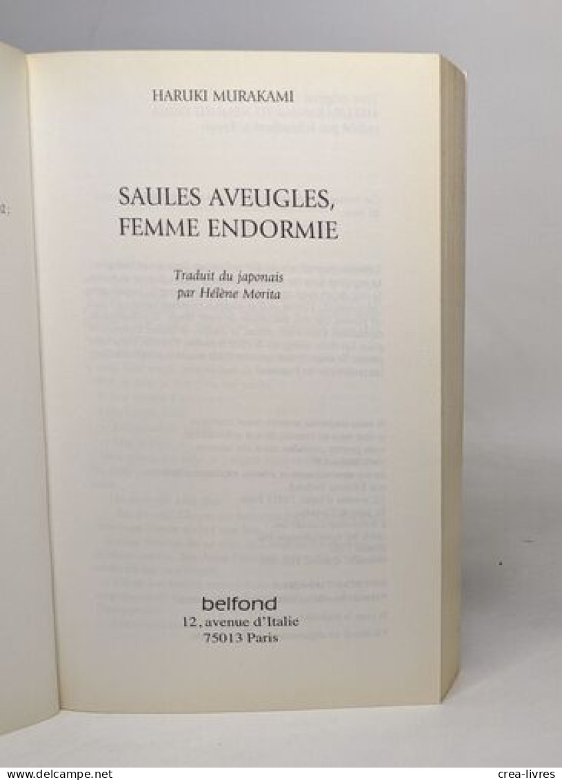 Saules Aveugles Femme Endormie - Altri & Non Classificati