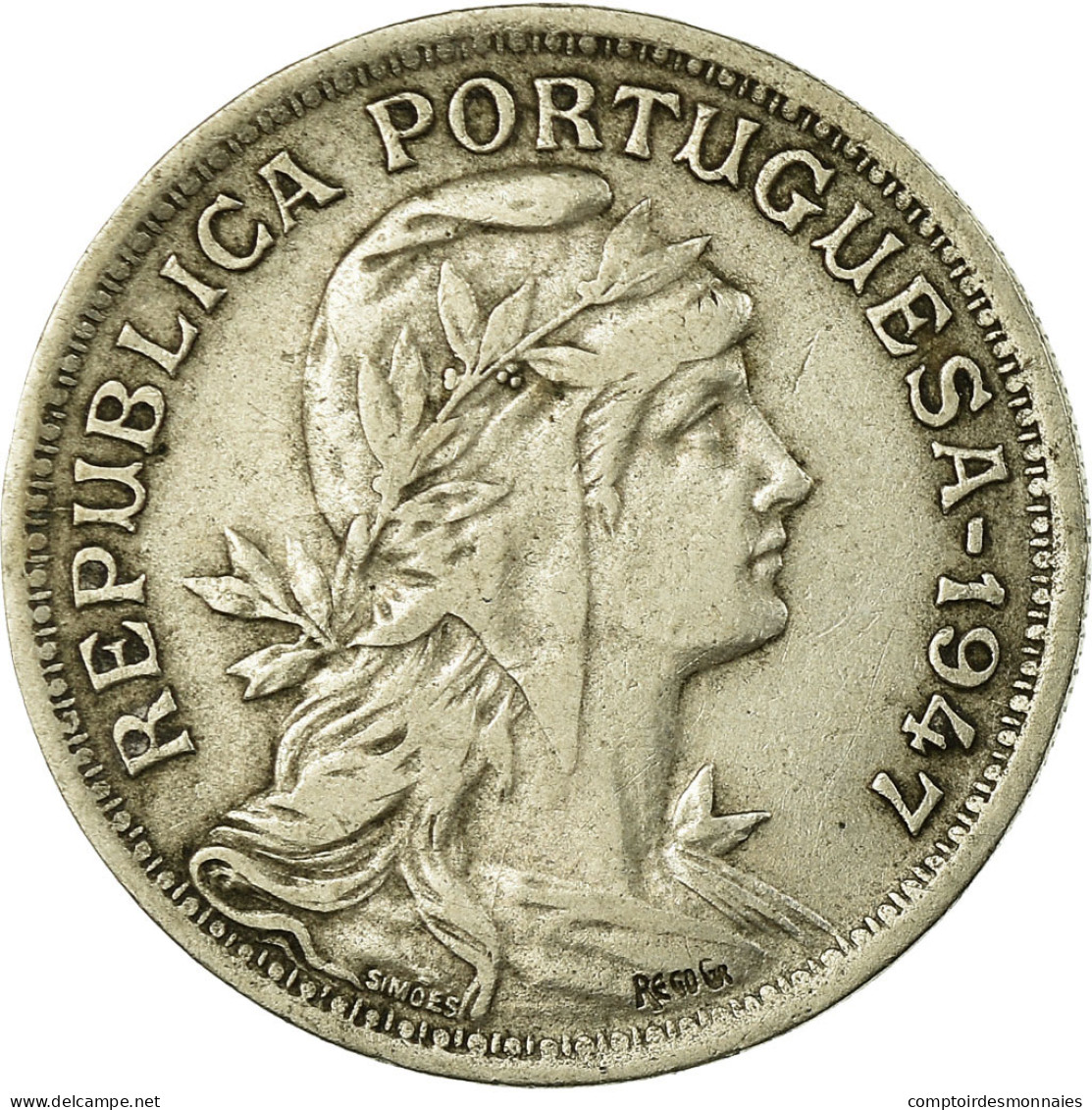 Monnaie, Portugal, 50 Centavos, 1947, TTB, Copper-nickel, KM:577 - Portugal