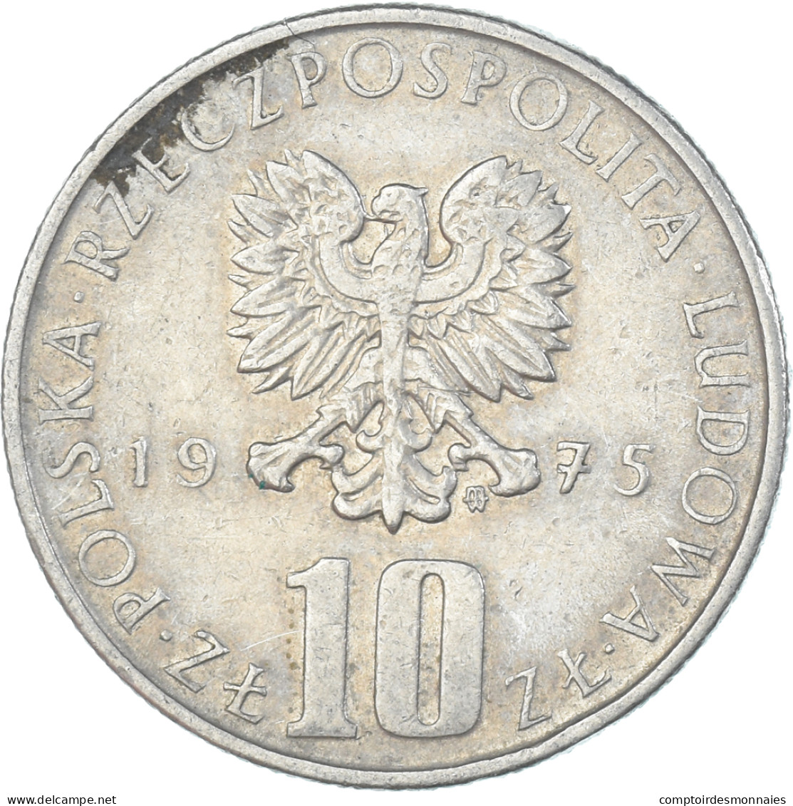 Monnaie, Pologne, 10 Zlotych, 1975 - Poland