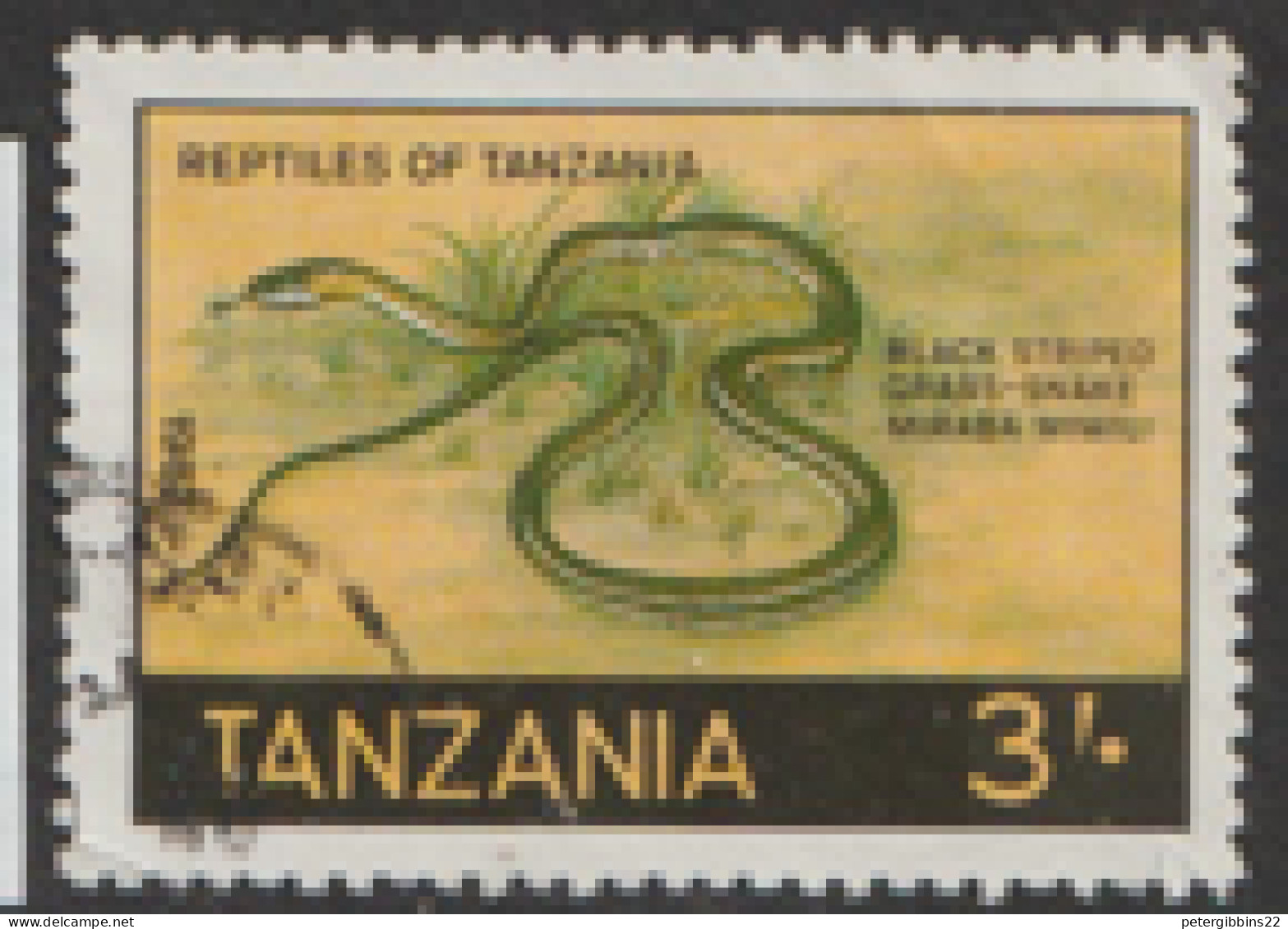 Tanzania   1987   SG 528   Reptiles  Fine Used - Tanzania (1964-...)