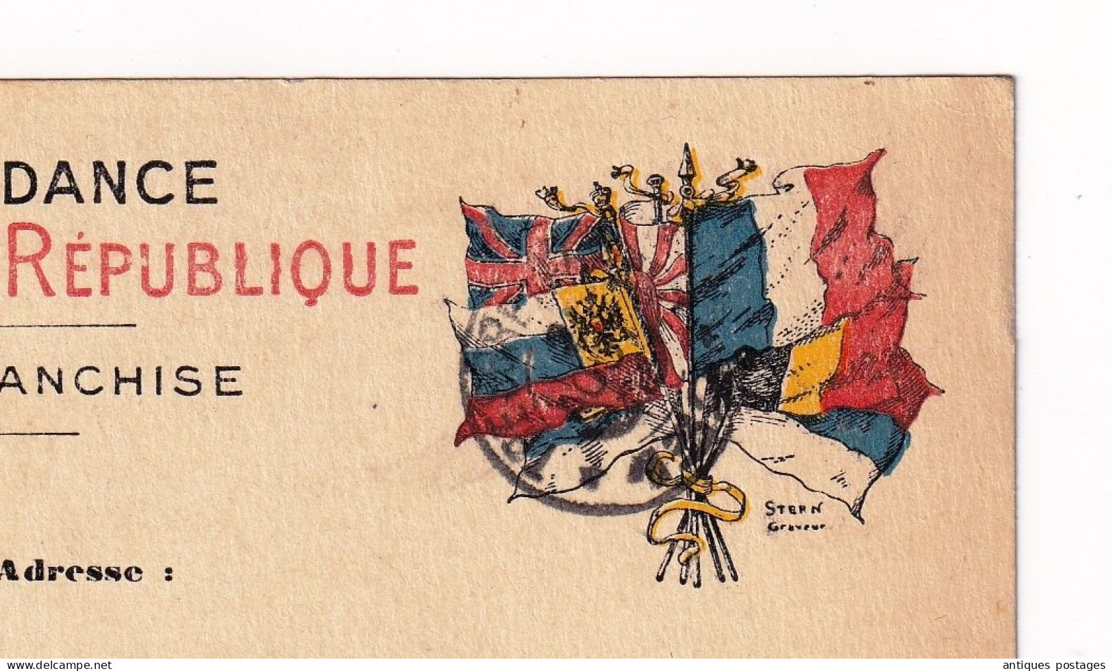 WW1 Carte 1915 Première Guerre Mondiale 104e Régiment Zouaves Secteur Postal 132 Gamelon - Guerre De 1914-18
