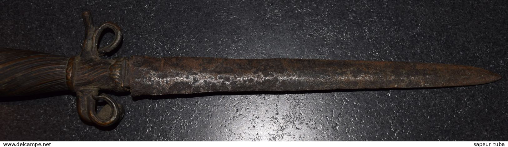 Ancienne Dague Couteau Poignard - Messen