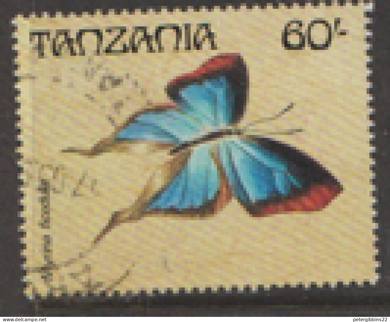 Tanzania   1988   SG 601  Butterfly  Fine Used - Tanzanie (1964-...)