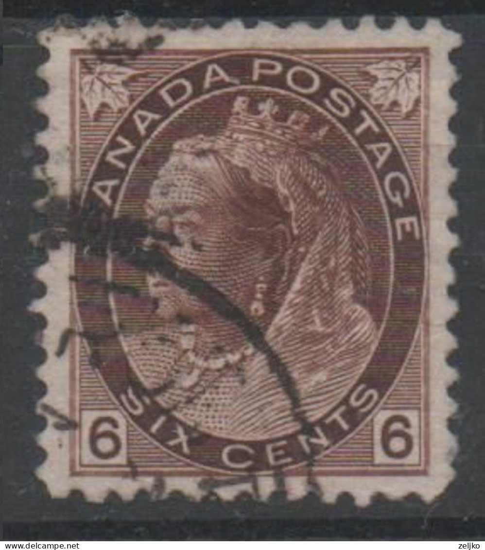 Canada, Used, 1898, Michel 68, Queen Victoria - Oblitérés