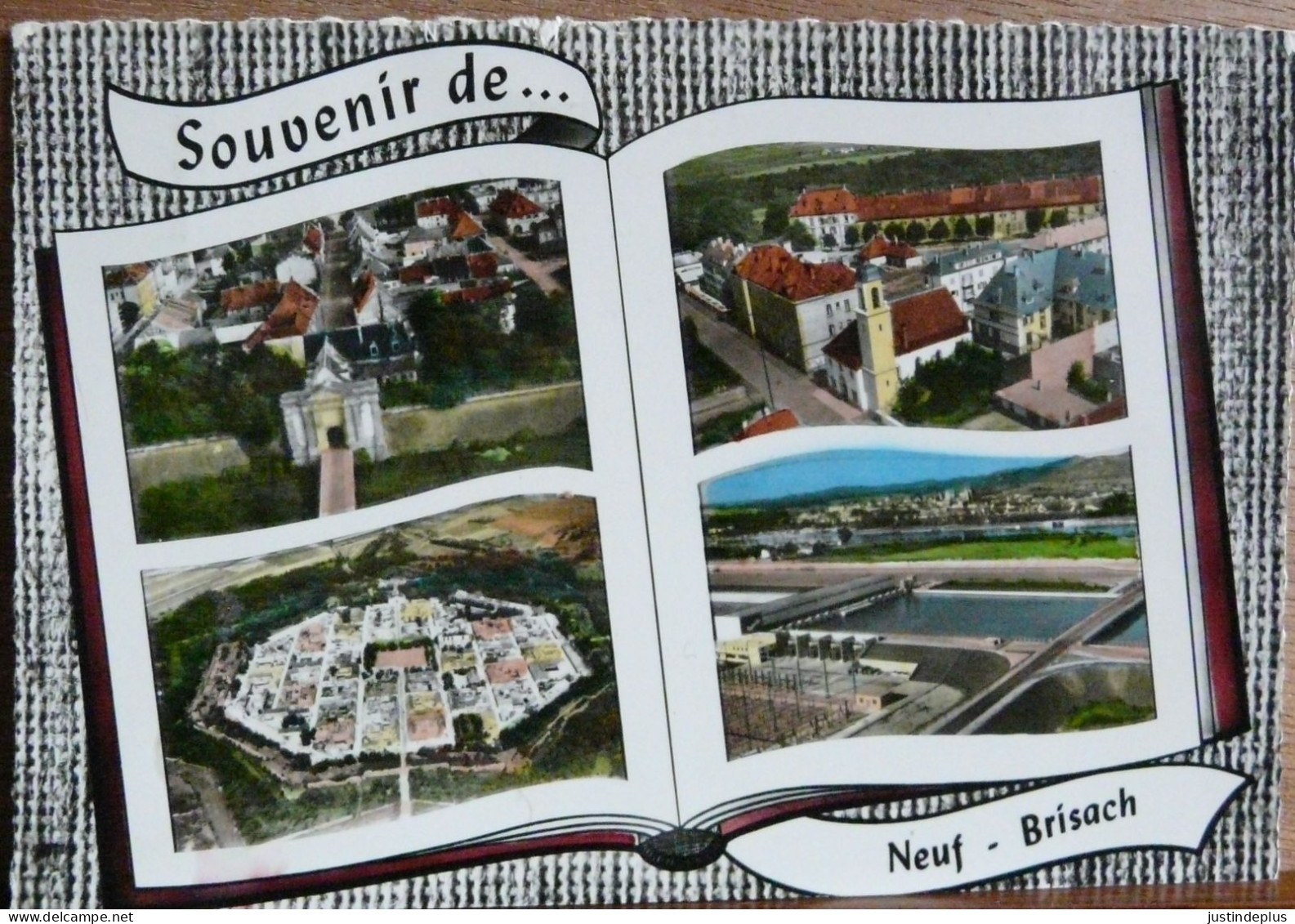 SOUVENIR DE NEUF BRISACH MULTIVUES PORTE DE COLMAR VOSELGRUN LE BARRAGE CARTE DE 1963 - Neuf Brisach