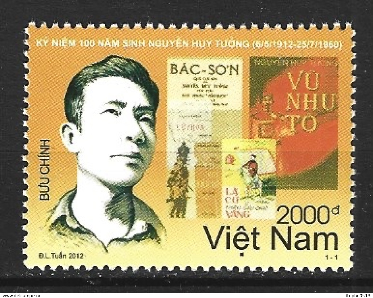 VIET NAM. N°2413 De 2012. Ecrivain. - Writers