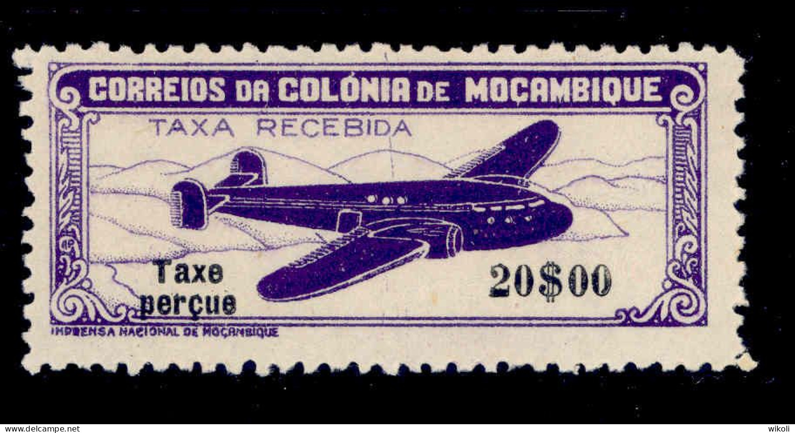 ! ! Mozambique - 1947 Air Mail 20$00 - Af. CA 22 - MNH - Mozambique