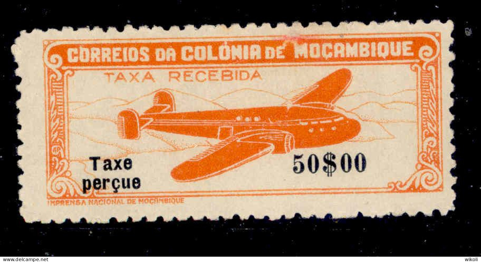 ! ! Mozambique - 1947 Air Mail 50$00 - Af. CA 23 - MH - Mozambique