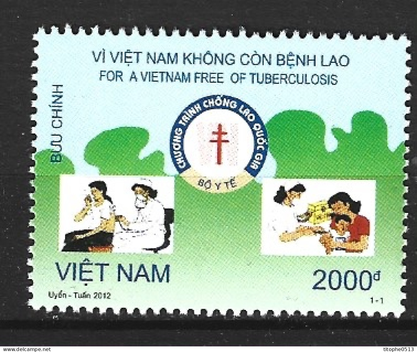 VIET NAM. N°2404 De 2012. Tuberculose. - Ziekte