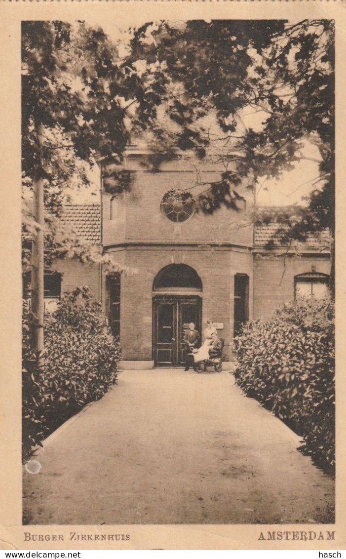 4936 22 Amsterdam, Burger Ziekenhuis. 1939. (Wat Kleine Vouwen Onderkant)  - Amsterdam