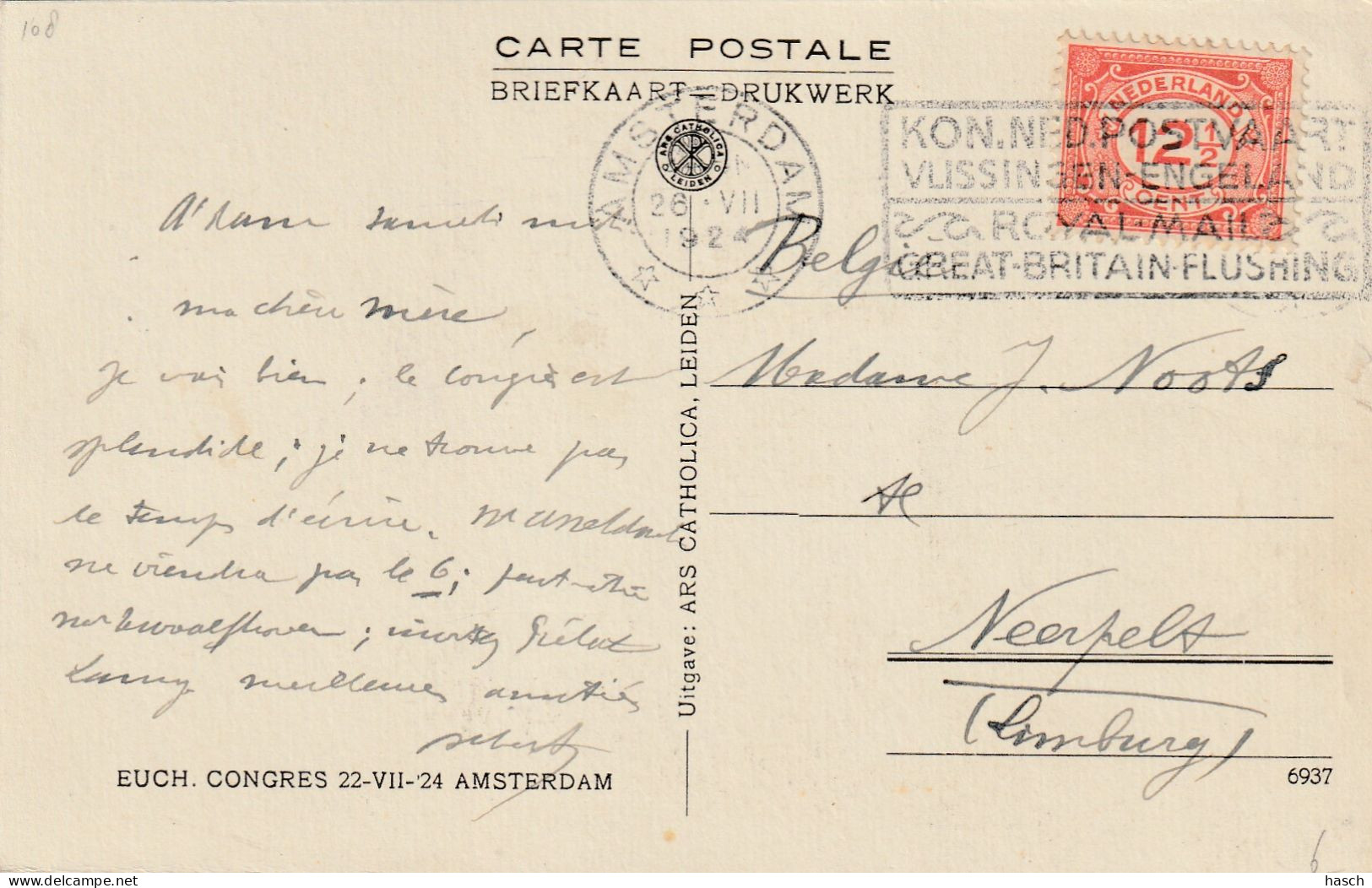 4936 23 Amsterdam, De Intocht. 1924.  - Amsterdam