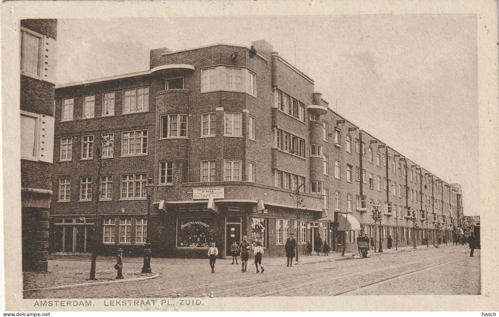 4936 8 Amsterdam, Lekstraat. 1935. (wat Kleine Beschadigingen Onder PL. ZUID)  - Amsterdam
