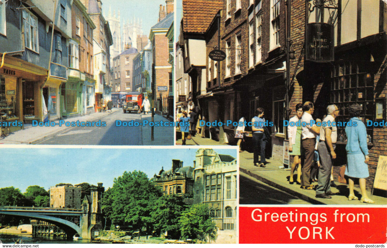 R070596 Greetings From York. Multi View. Dennis. 1974 - World