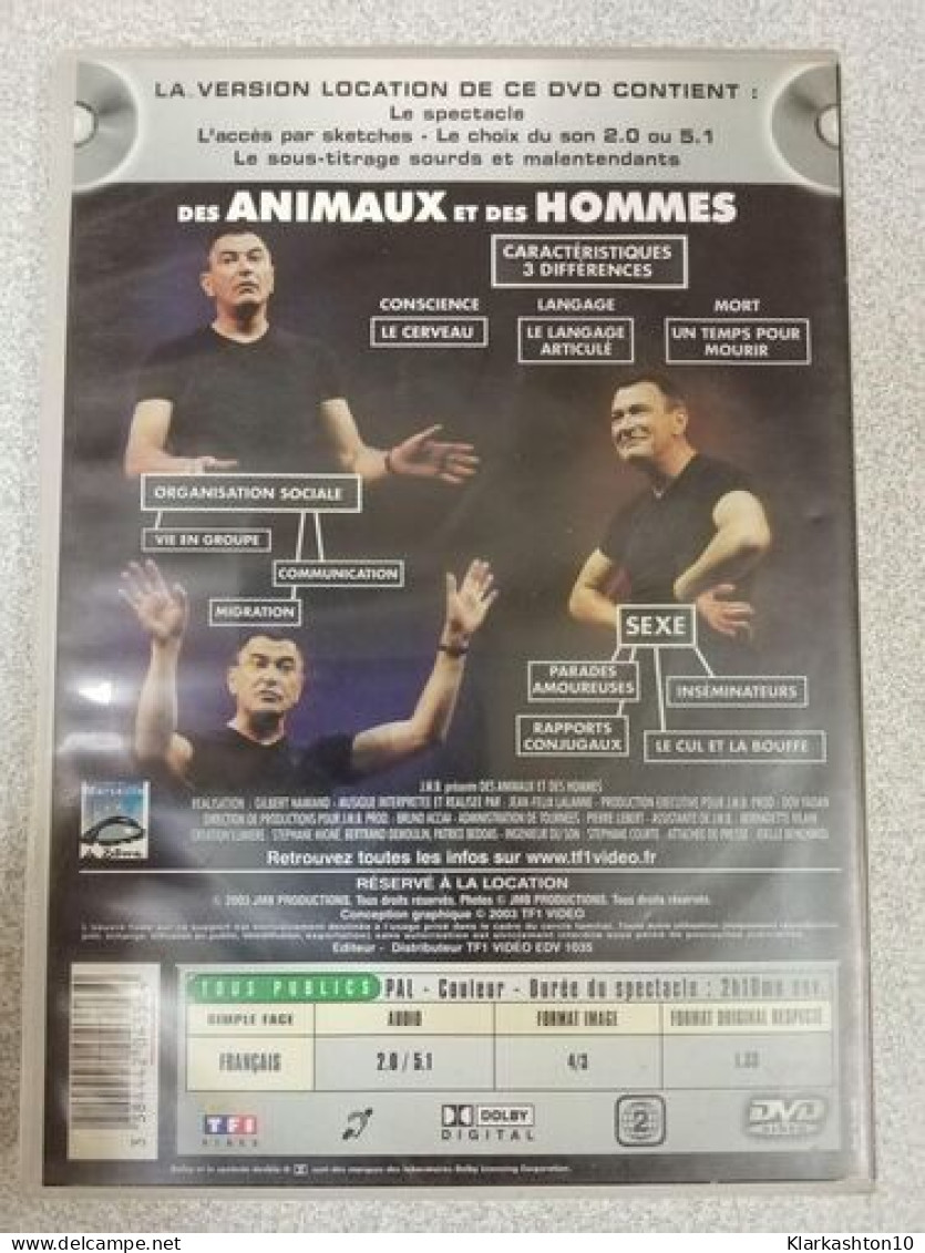 Dvd - Bigard : Des Animaux Et Des Hommes - Sonstige & Ohne Zuordnung