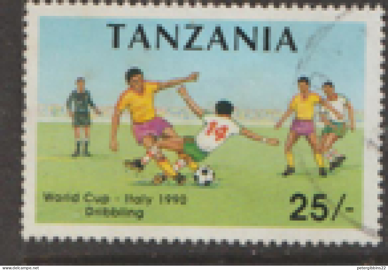 Tanzania   1990   SG 796  World Cup  Fine Used - Tanzanie (1964-...)