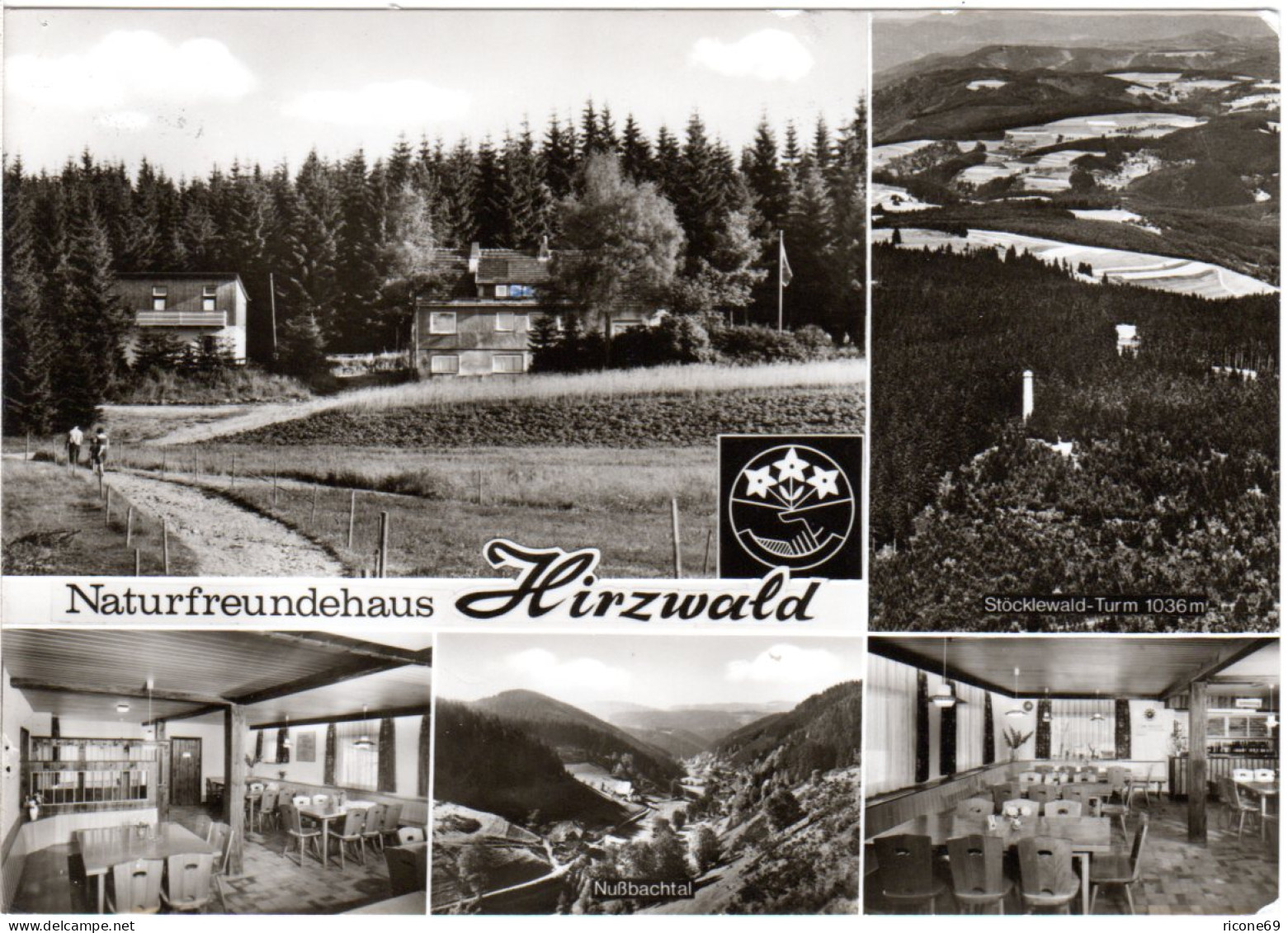 Oberkirnach, Naturfreundehaus Hirzwald, Gebr. Sw Foto-AK - Other & Unclassified