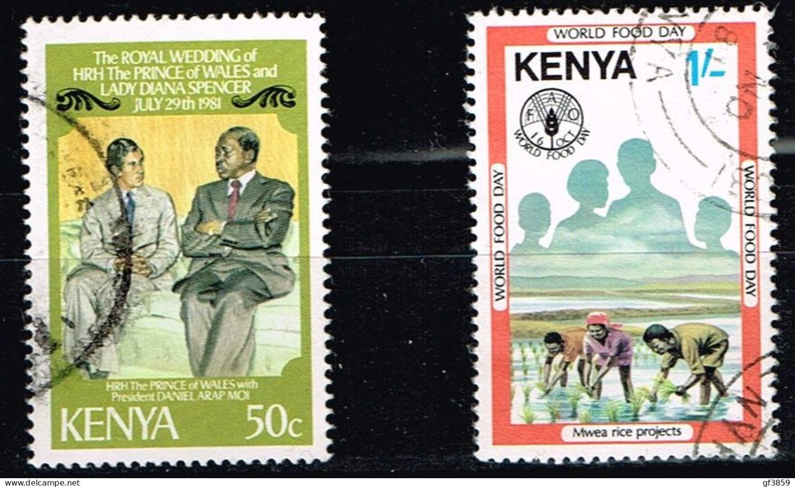 KENYA / Oblitérés/Used / 1981 - Mariage Royale Et Journée Mondiale De L'alimentation - Kenia (1963-...)