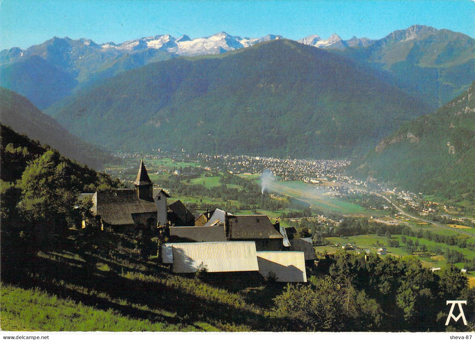 31 - Bagnères De Luchon - Vue Générale, Superbagnères Et Les Pyrénées Vus De Artigues - Other & Unclassified