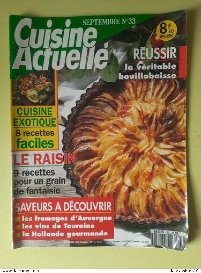 Cuisine Actualle Nº33 / Septembre 1993 - Non Classés