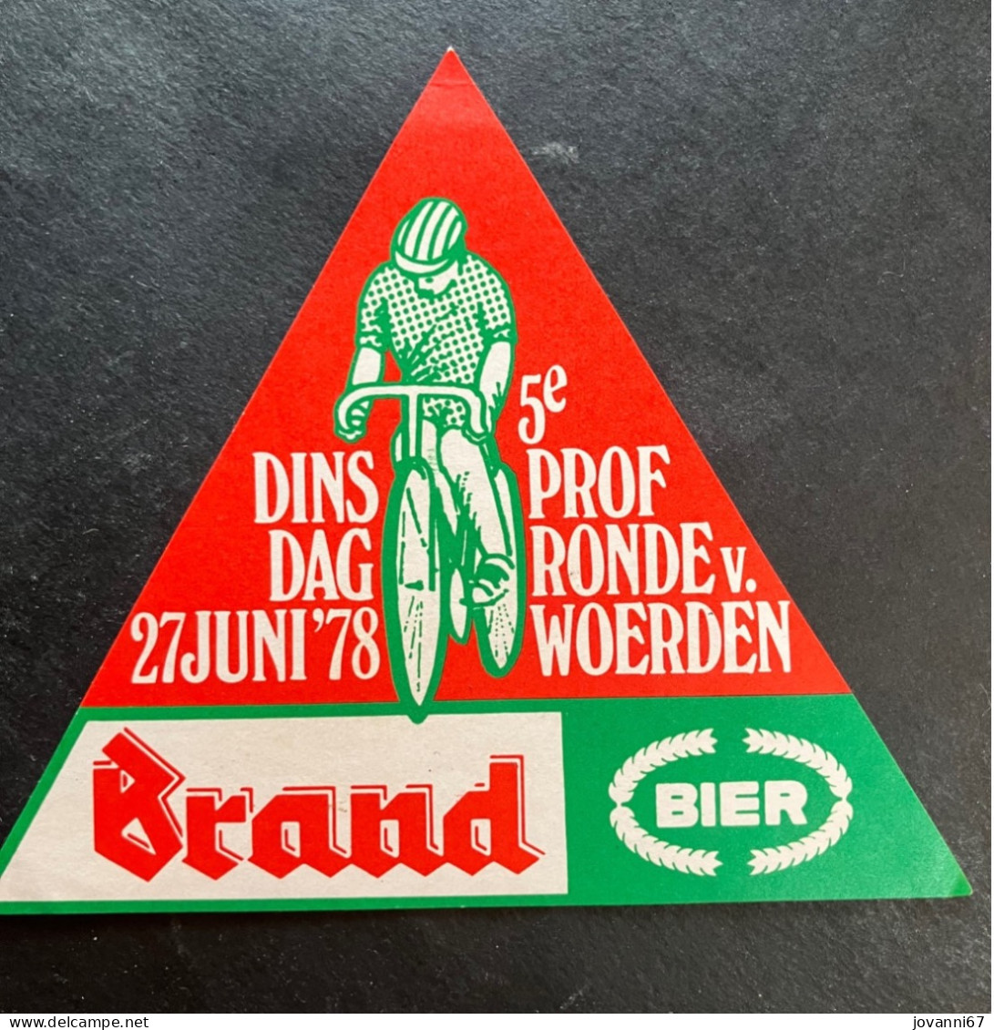 Woerden - Brand Bier -  Sticker - Cyclisme - Ciclismo -wielrennen - Cyclisme