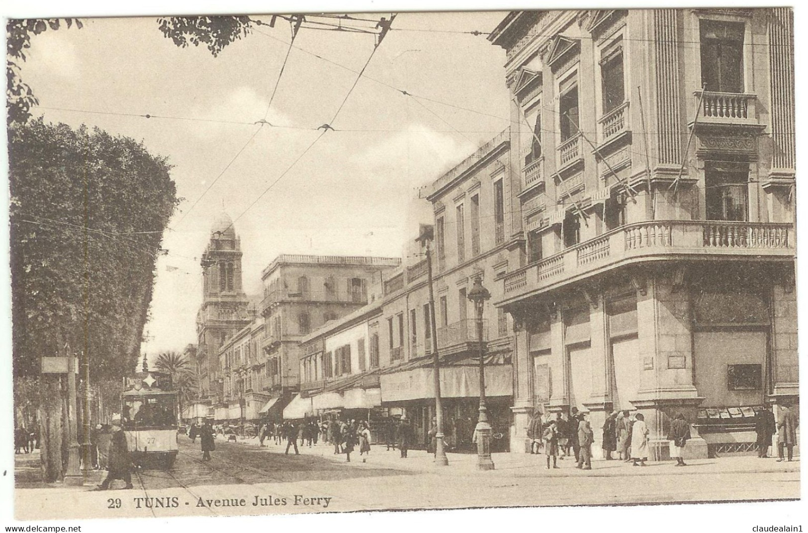 TUNIS - Avenue Jules Ferry - Animation - Tunisia