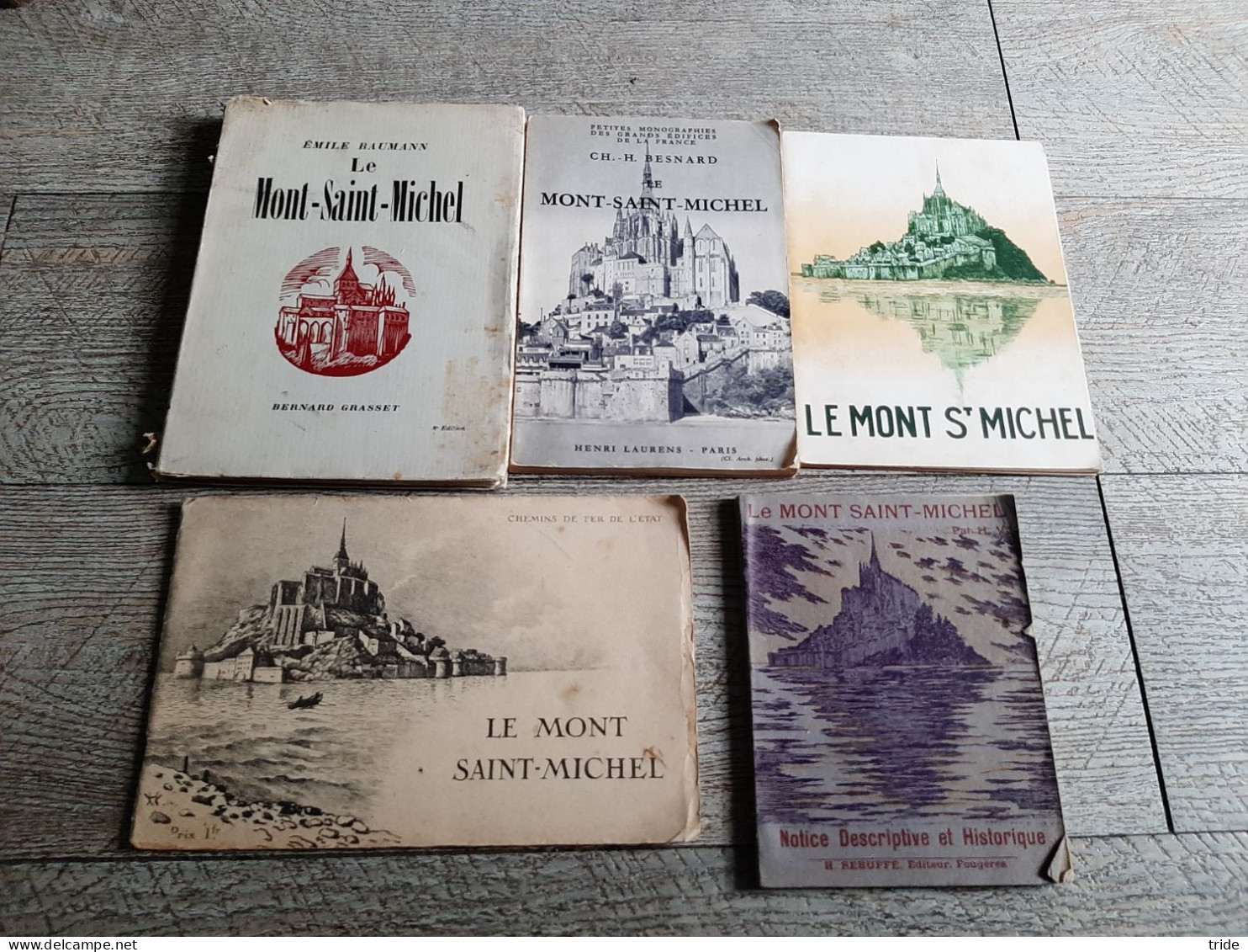 5 Brochures Guides Touristiques Le Mont Saint Michel Guide Visite  Photos - Dépliants Turistici