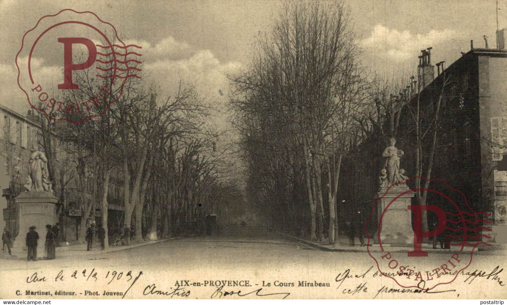 FRANCIA. FRANCE. AIX EN PROVENCE - COURS MIRABEAU. - Aix En Provence