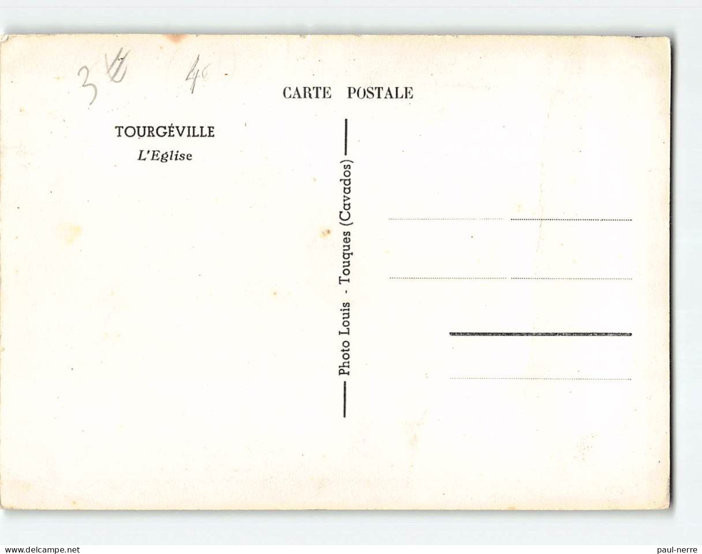 TOURGEVILLE : L'Eglise - état - Autres & Non Classés