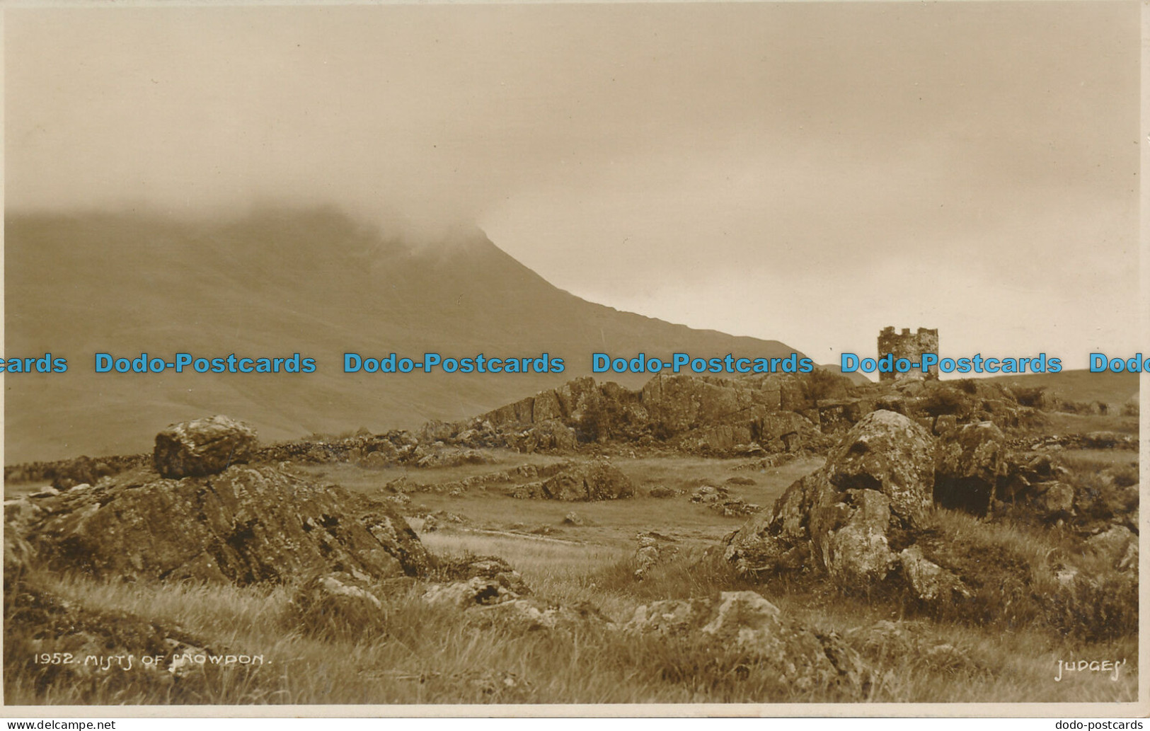 R070685 Mists Of Snowdon. Judges Ltd. No 1952. RP - World