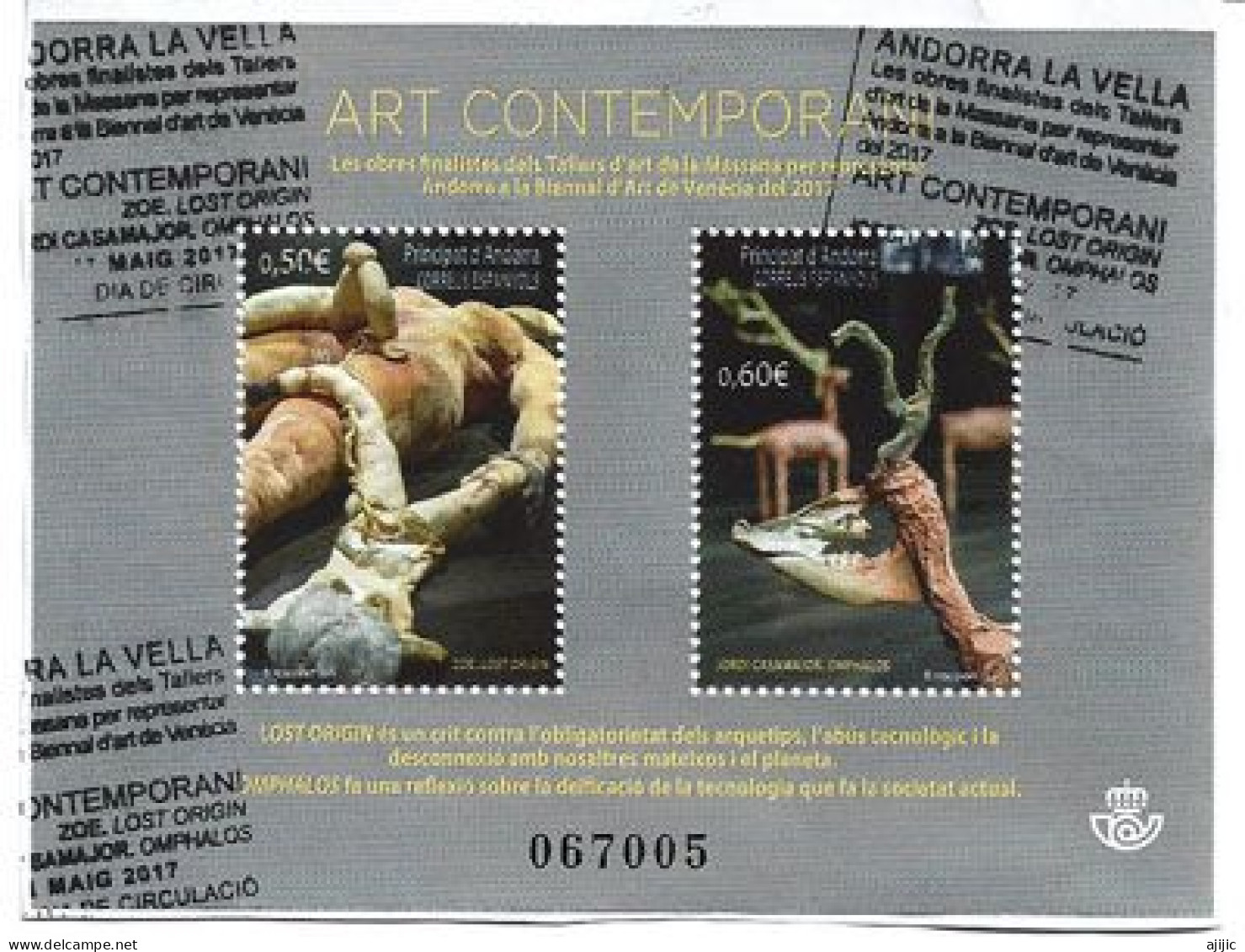 ART CONTEMPORAIN. BIENNALE DE VENISE  ,un Bloc-feuillet Oblitéré, 1 ère Qualitè (2018) Sur Fragment - Oblitérés
