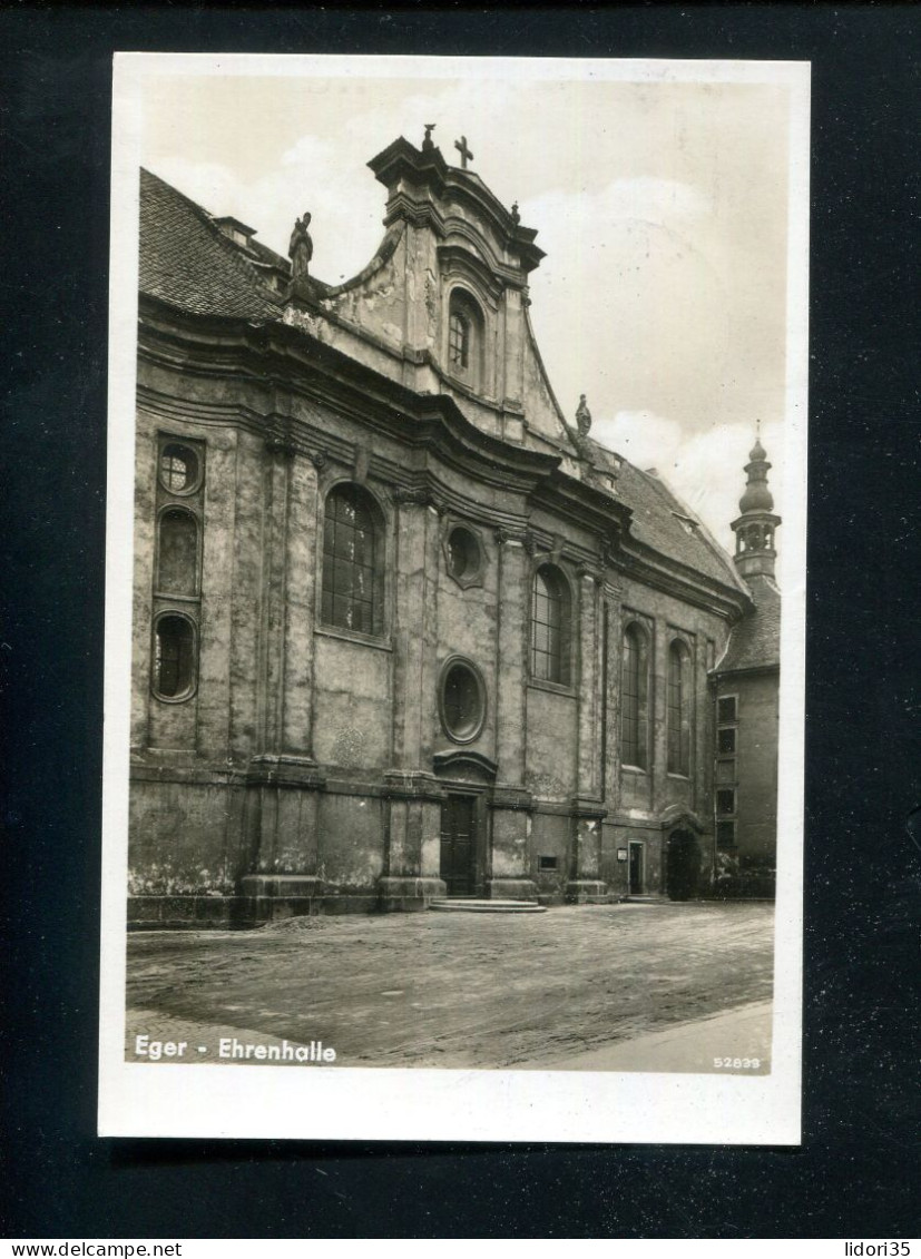 "EGER (SUDETENLAND)" 1941, AK "Ehrenhalle" (L2029) - Sudeten