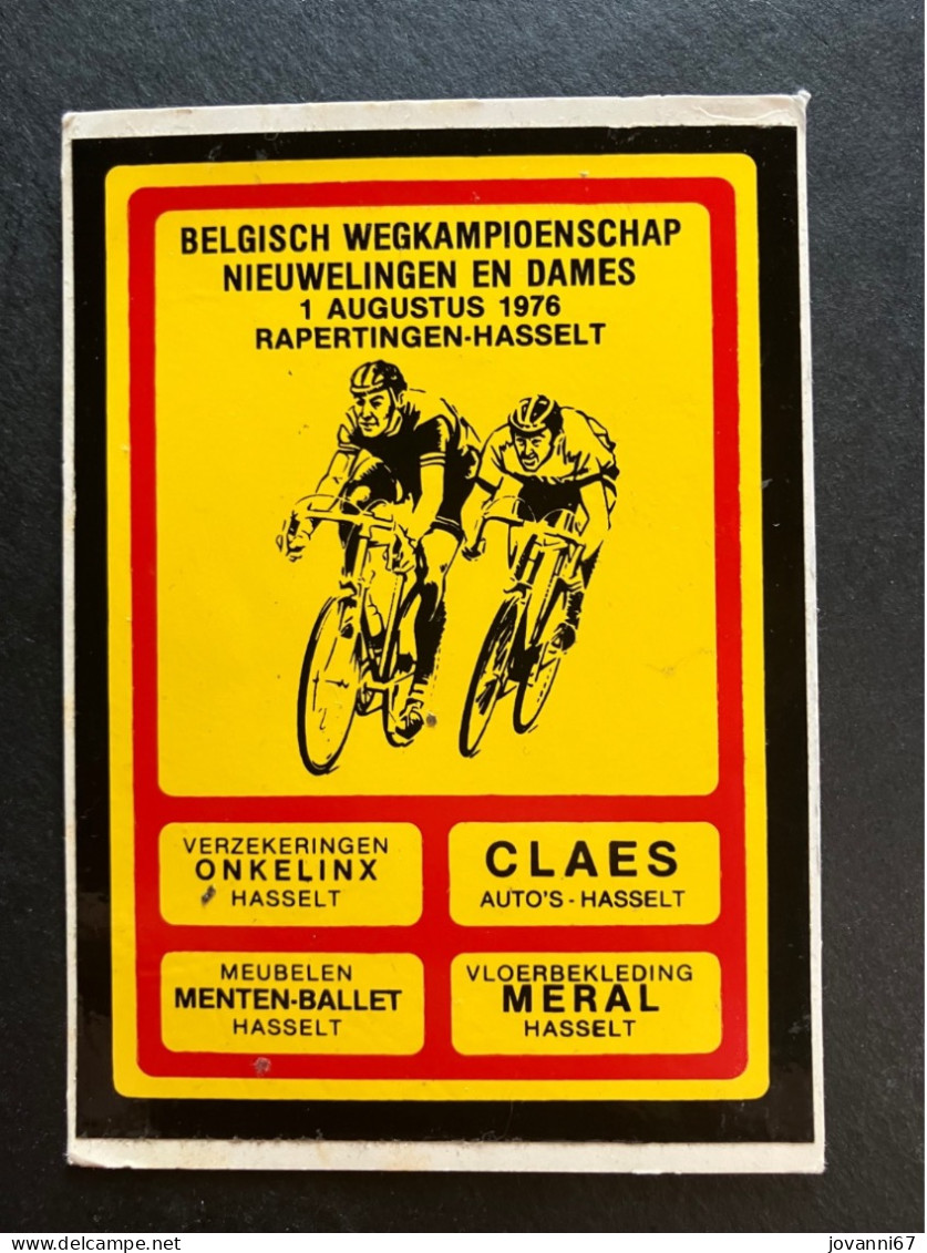 Rapertingen-Hasselt - Kampioenschap -  Sticker - Cyclisme - Ciclismo -wielrennen - Cycling