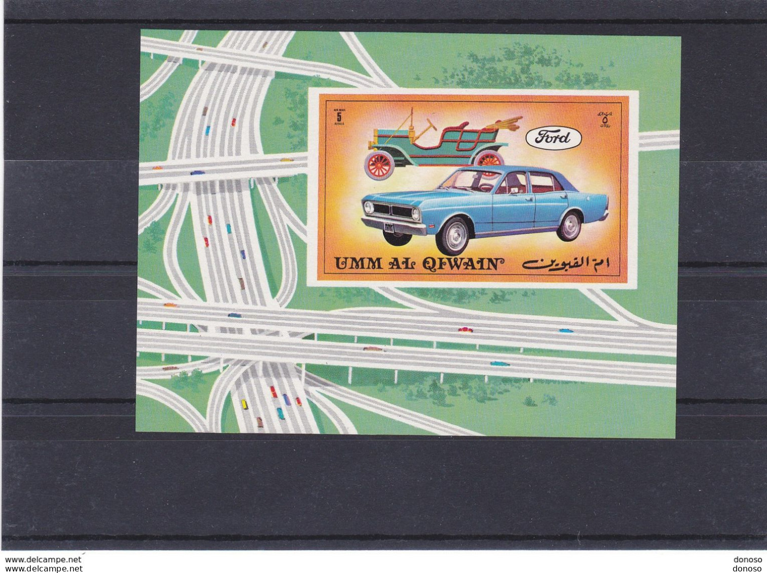 UMM AL QIWAIN 1972 VOITURES FORD Michel Block 52 NEUF** MNH Cote 4,50 Euros - Umm Al-Qiwain