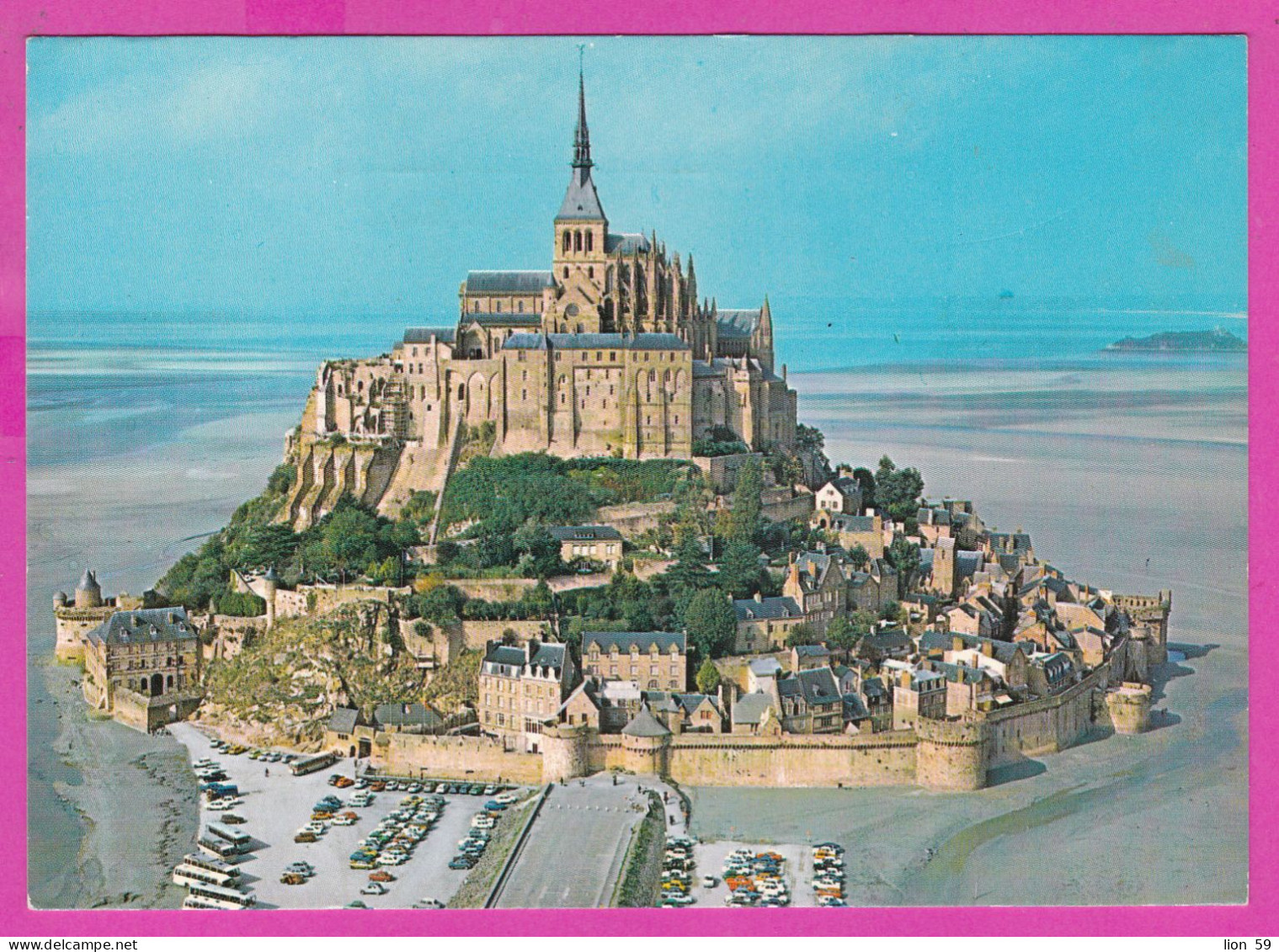 294221 / France - LE MONT-SAINT-MICHEL (Manche) Vue Aerienne PC 1983 USED 2.00+2.00 Fr. Liberty Of Gandon Flamme - 1982-1990 Liberté De Gandon