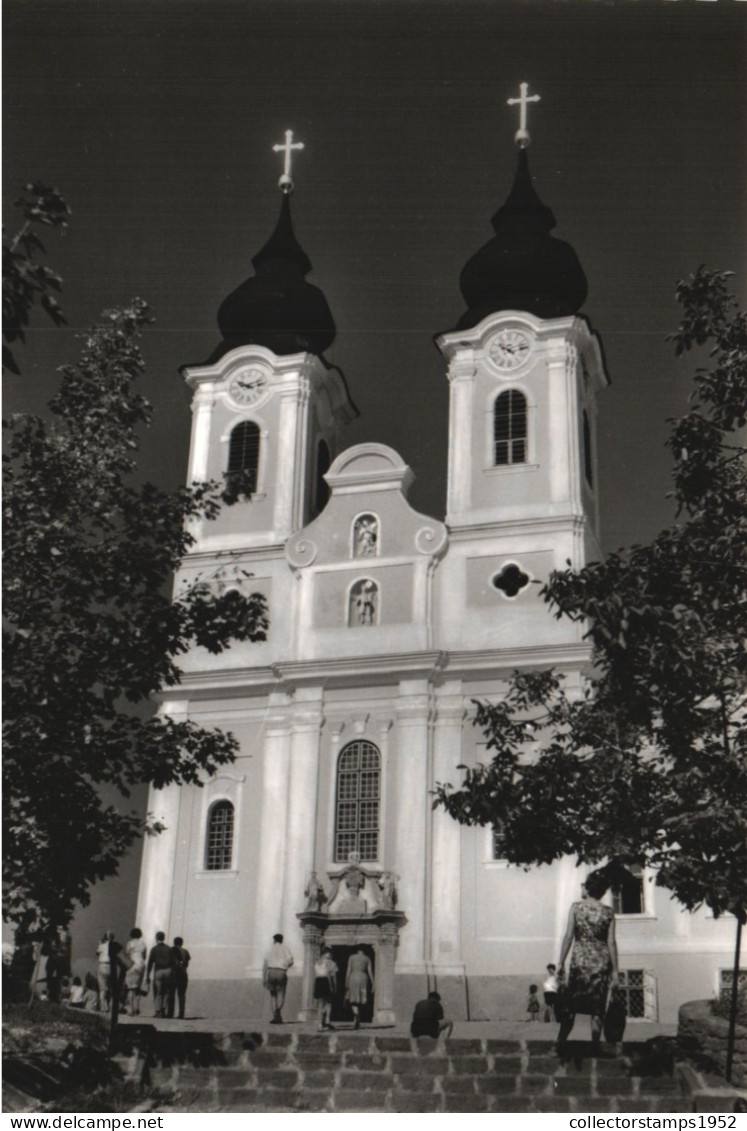 TIHANY, ABBACY CHURCH, ARCHITECTURE, HUNGARY, POSTCARD - Hongrie