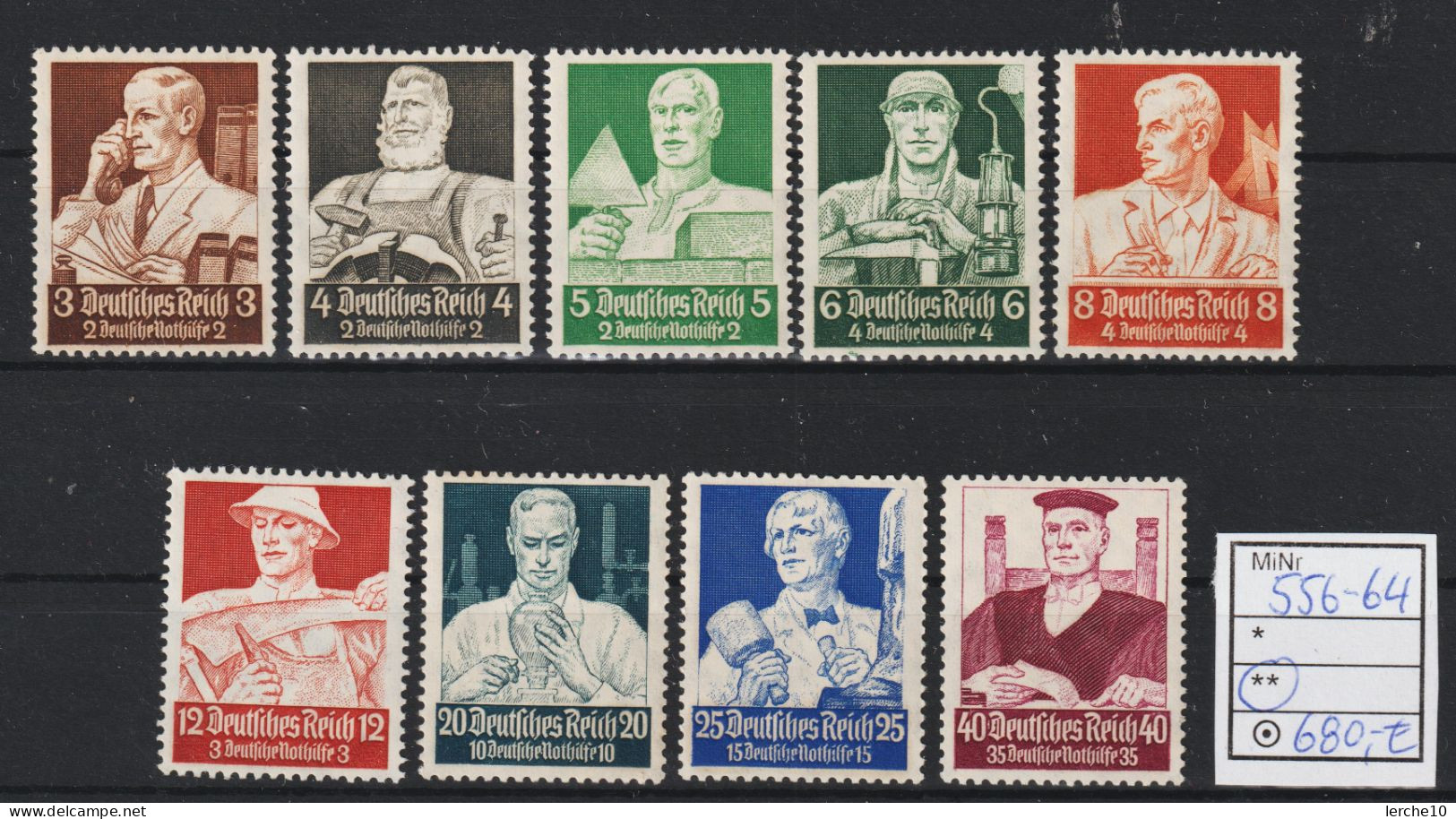 MiNr. 556-564 **  (0402) - Unused Stamps