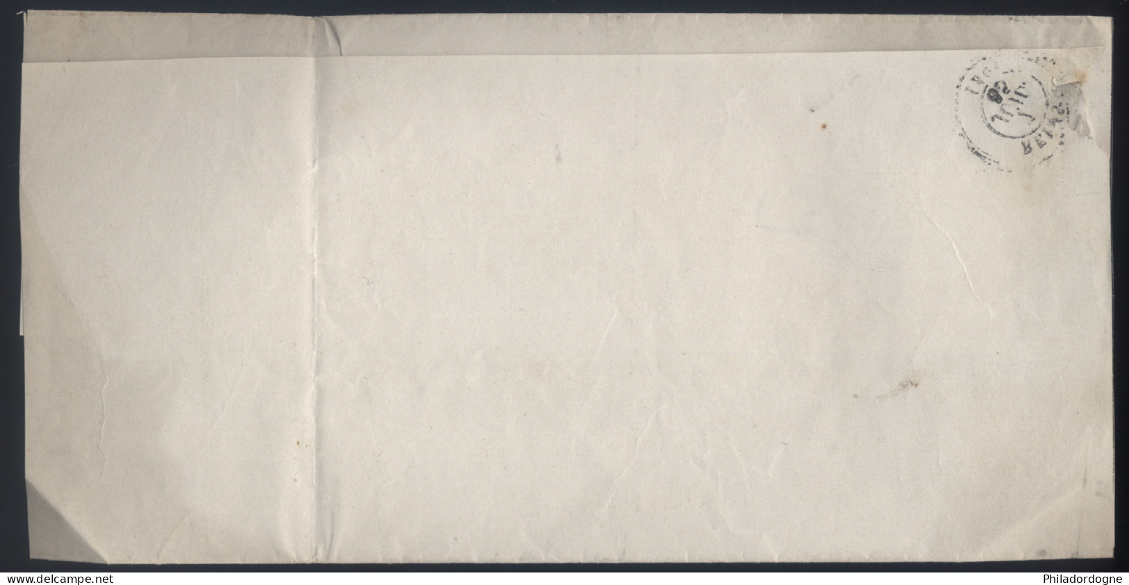 France - Yvert N° 21 Obl. Sur Papiers D'Affaires Sans Correspondance Reims Pour Saint Dizier - 07/07/1865 - 1849-1876: Klassik