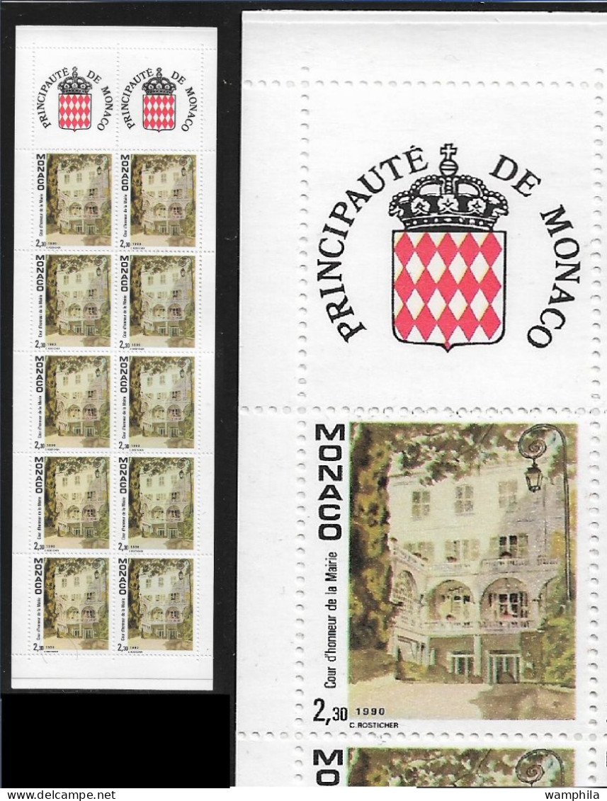 Monaco 1990. Carnet N°6, N°1709 Vues Du Vieux Monaco-ville. - Ungebraucht