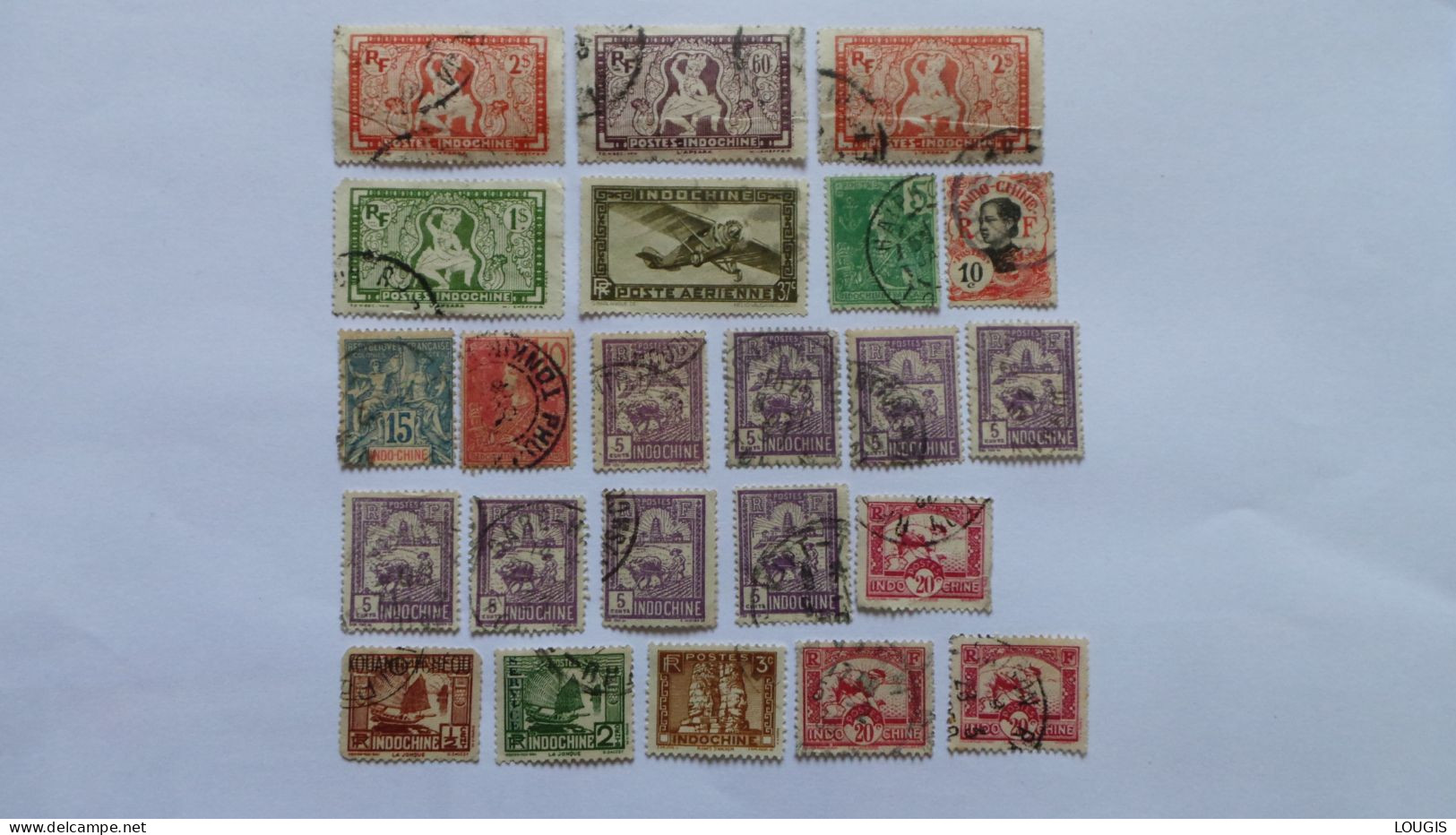 LOT INDO CHINE - Used Stamps