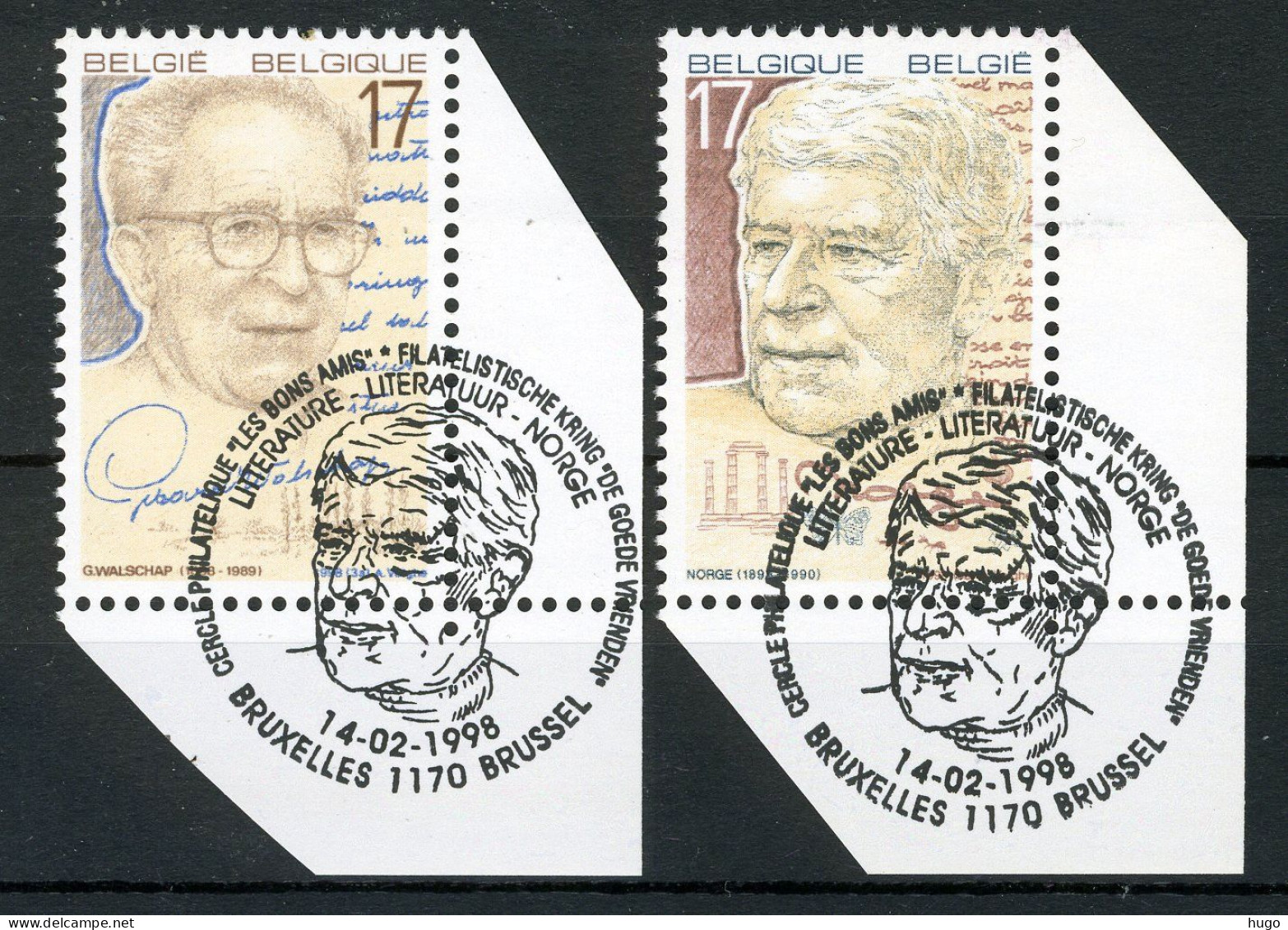(B) 2736/2737 MNH FDC 1998 - Literatuur. - 1 - Unused Stamps