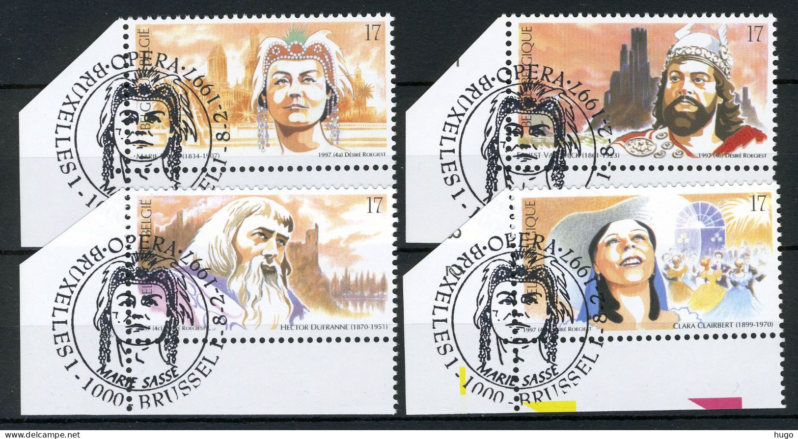 (B) 2686/2689 MNH FDC 1997 - Opera. - 2 - Unused Stamps